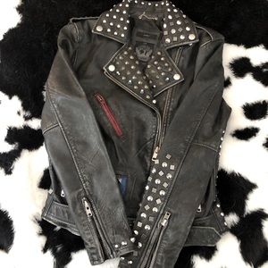 Diesel studded leather jacket